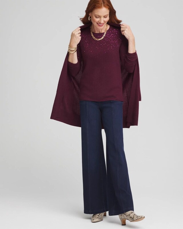 Cashmere Sequin Sweater - image 2